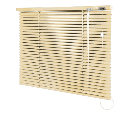 Persiana Horizontal Alumínio Bege Coleção 25mm Cor 100 Persiana Horizontal Alumínio Bege Coleção 25mm Cor 100