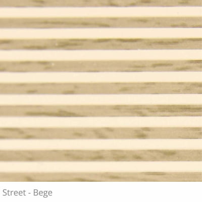 Persiana Horizontal Pvc Bege Coleção Street 50mm Cor Bege