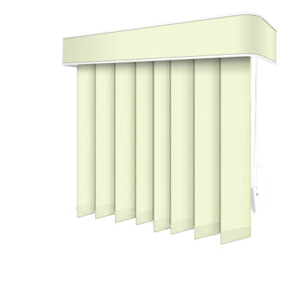 Persiana Vertical Bege Tecido Blackout Coleção AM-4502 Cor 5432