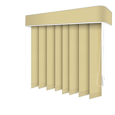 Persiana Vertical Bege Tecido Blackout Coleção AM-4502 Cor 9834