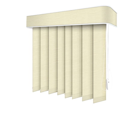 Persiana Vertical Bege Tecido Blackout Coleção Prestige Cor Ivory 