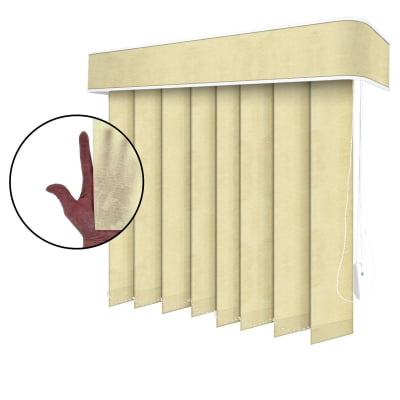 Persiana Vertical Bege Tecido Translúcido Coleção Vitral Cor Beige Persiana Vertical Bege Tecido Translúcido Coleção Vitral Cor Beige