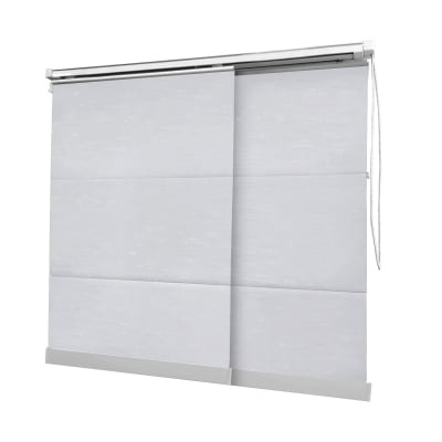Cortina Painel Branca Tecido Blackout Coleção Tohu Cor White