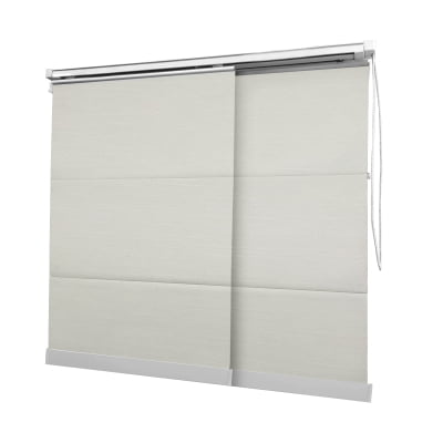 Cortina Painel Branca Tecido Translúcido Coleção Almansa Cor Branco