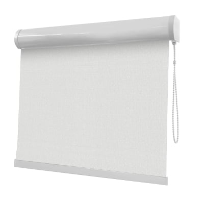 Cortina Rolô Branca Tecido Blackout Coleção Hannover Cor White