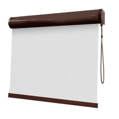Cortina Rolô Branca Tecido Blackout Coleção Hannover Cor White