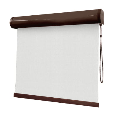 Cortina Rolô Branca Tecido Blackout Coleção Hannover Cor White