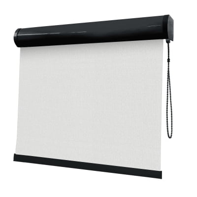 Cortina Rolô Branca Tecido Blackout Coleção Hannover Cor White