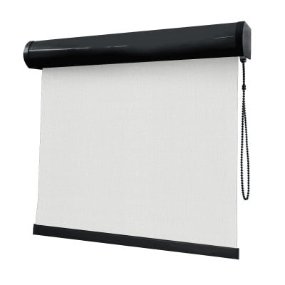 Cortina Rolô Branca Tecido Blackout Coleção Hannover Cor White