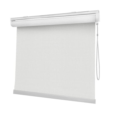 Cortina Rolô Branca Tecido Blackout Coleção Hannover Cor White