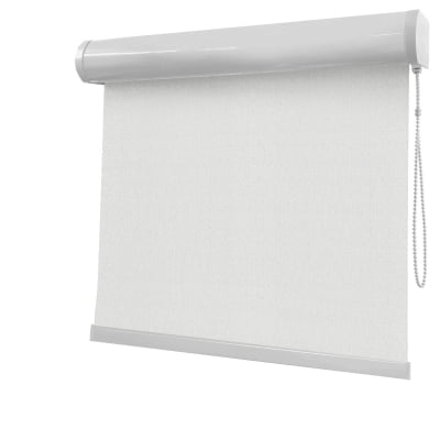 Cortina Rolô Branca Tecido Blackout Coleção Hannover Cor White