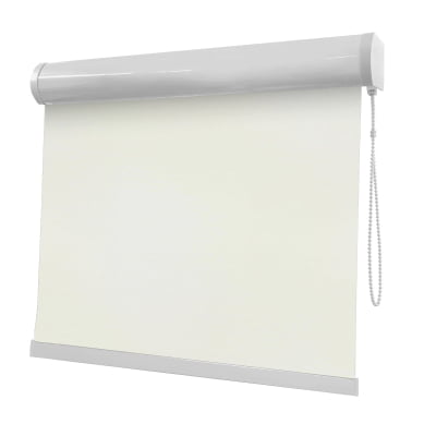 Cortina Rolô Branca Tecido Blackout Coleção Nápoles Cor White