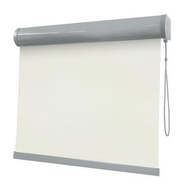 Cortina Rolô Branca Tecido Blackout Coleção Nápoles Cor White