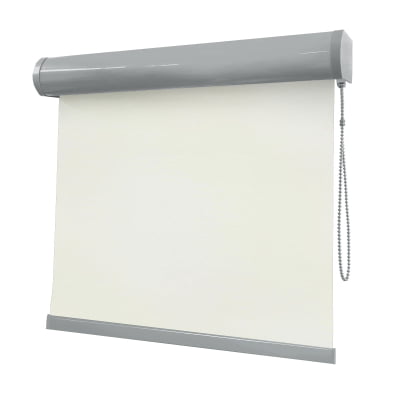 Cortina Rolô Branca Tecido Blackout Coleção Nápoles Cor White