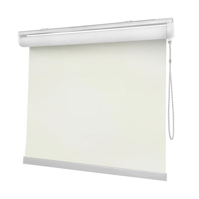 Cortina Rolô Branca Tecido Blackout Coleção Nápoles Cor White