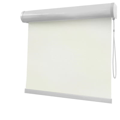 Cortina Rolô Branca Tecido Blackout Coleção Nápoles Cor White
