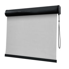 Cortina Rolô Branca Tecido Blackout Coleção Picasso Cor White