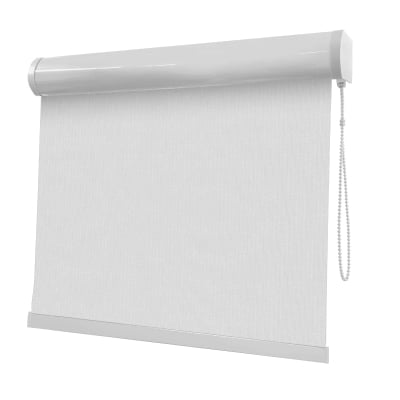 Cortina Rolô Branca Tecido Blackout Coleção Picasso Cor White