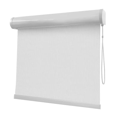Cortina Rolô Branca Tecido Blackout Coleção Picasso Cor White