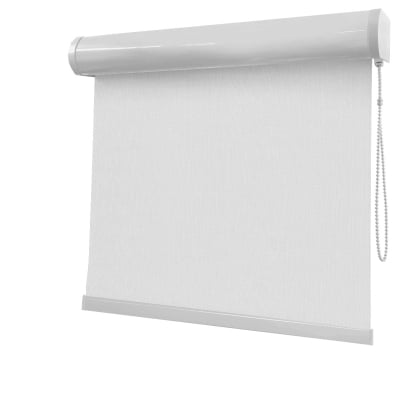 Cortina Rolô Branca Tecido Blackout Coleção Picasso Cor White