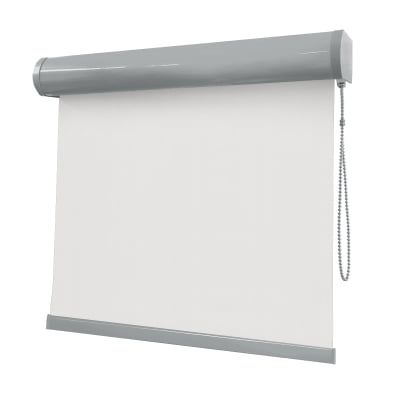 Cortina Rolô Branca Tecido Blackout Coleção Pinpoint Cor White