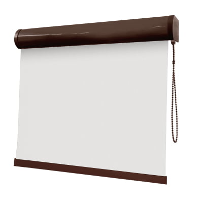 Cortina Rolô Branca Tecido Blackout Coleção Pinpoint Cor White