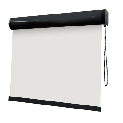 Cortina Rolô Branca Tecido Blackout Coleção Pinpoint Cor White