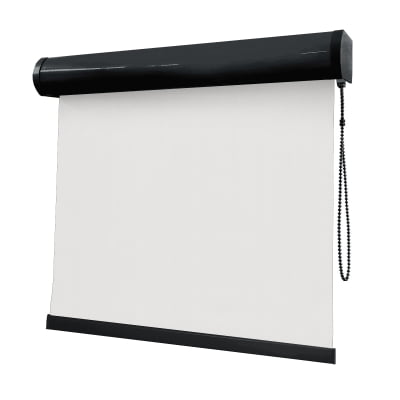 Cortina Rolô Branca Tecido Blackout Coleção Pinpoint Cor White