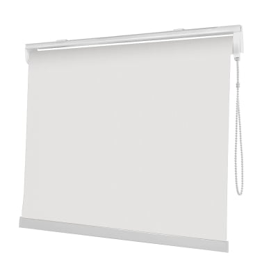Cortina Rolô Branca Tecido Blackout Coleção Pinpoint Cor White