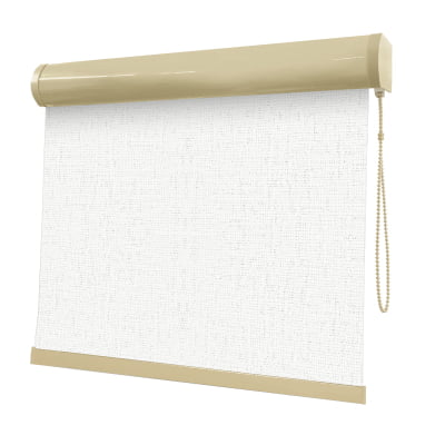 Cortina Rolô Branca Tecido Blackout Coleção TJ5661 Cor White