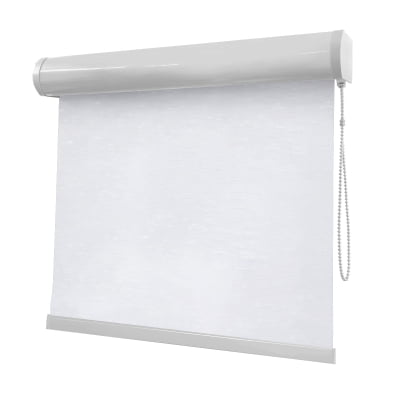 Cortina Rolô Branca Tecido Blackout Coleção Tohu Cor White
