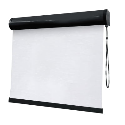 Cortina Rolô Branca Tecido Blackout Coleção Tohu Cor White