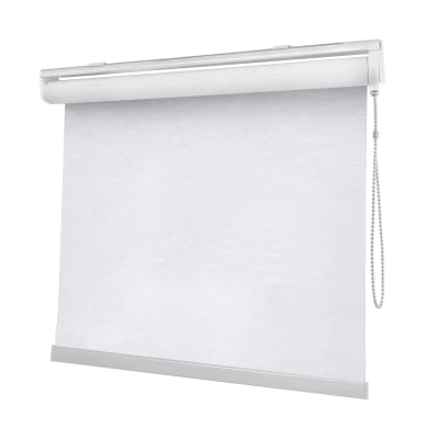 Cortina Rolô Branca Tecido Blackout Coleção Tohu Cor White