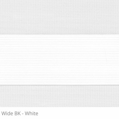 Cortina Rolô Double Vision Branca Tecido Semi Blackout Coleção Wide Cor White