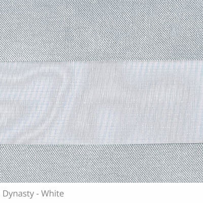 Cortina Rolô Double Vision Branca Tecido Translúcido Coleção Dynasty Cor White