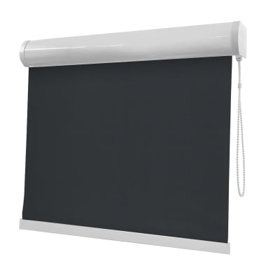 Cortina Rolô Preta Tecido Blackout Coleção Pinpoint Cor Black