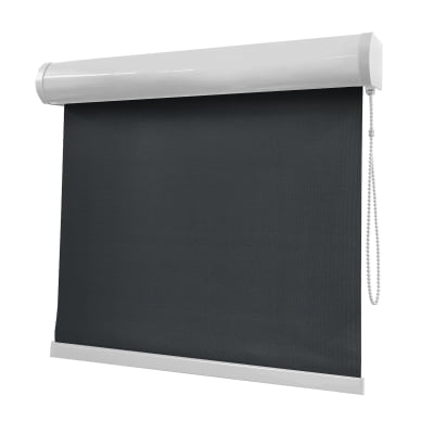 Cortina Rolô Preta Tecido Blackout Coleção Pinpoint Cor Black