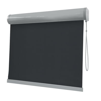 Cortina Rolô Preta Tecido Blackout Coleção Pinpoint Cor Black