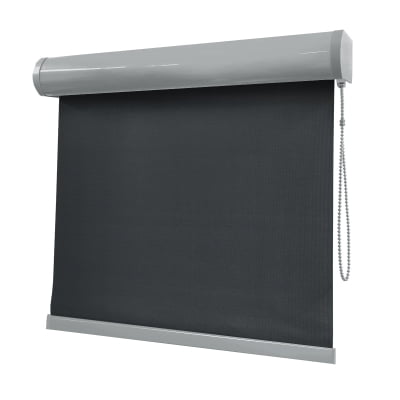 Cortina Rolô Preta Tecido Blackout Coleção Pinpoint Cor Black