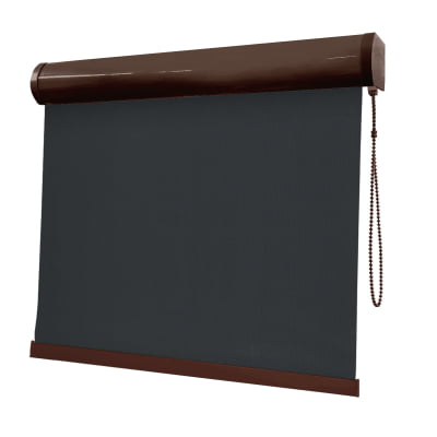 Cortina Rolô Preta Tecido Blackout Coleção Pinpoint Cor Black