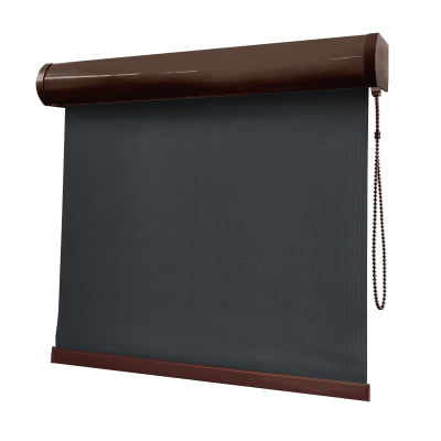 Cortina Rolô Preta Tecido Blackout Coleção Pinpoint Cor Black