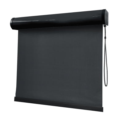 Cortina Rolô Preta Tecido Blackout Coleção Pinpoint Cor Black