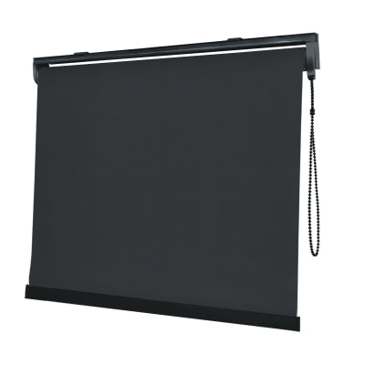 Cortina Rolô Preta Tecido Blackout Coleção Pinpoint Cor Black