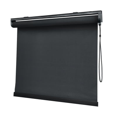 Cortina Rolô Preta Tecido Blackout Coleção Pinpoint Cor Black