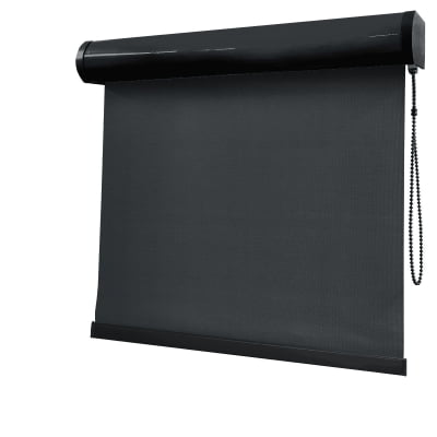 Cortina Rolô Preta Tecido Blackout Coleção Pinpoint Cor Black