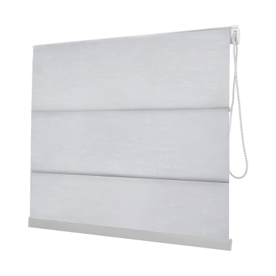 Cortina Romana Branca Tecido Blackout Coleção Tohu Cor White