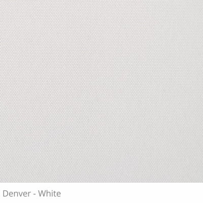 Cortina Romana Branca Tecido Translúcido Coleção Denver Cor White