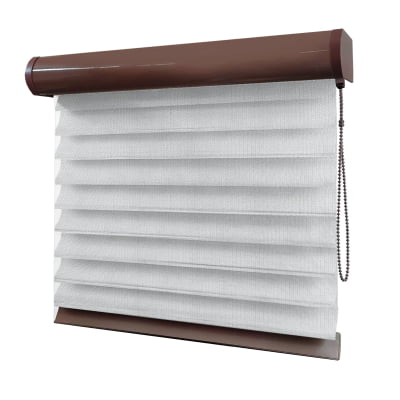 Cortina Shagrilá Branca Tecido Semi Blackout Cor White