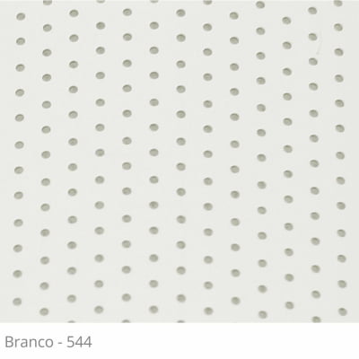 Persiana Horizontal Alumínio Branca Coleção 25mm Perfurada Cor 544 Persiana Horizontal Alumínio Branca Coleção 25mm Perfurada Cor 544