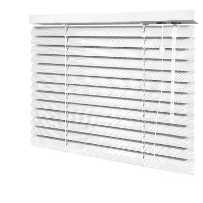 Persiana Horizontal Alumínio Branca Coleção 50mm Perfurada Cor 544 Persiana Horizontal Alumínio Branca Coleção 50mm Perfurada Cor 544